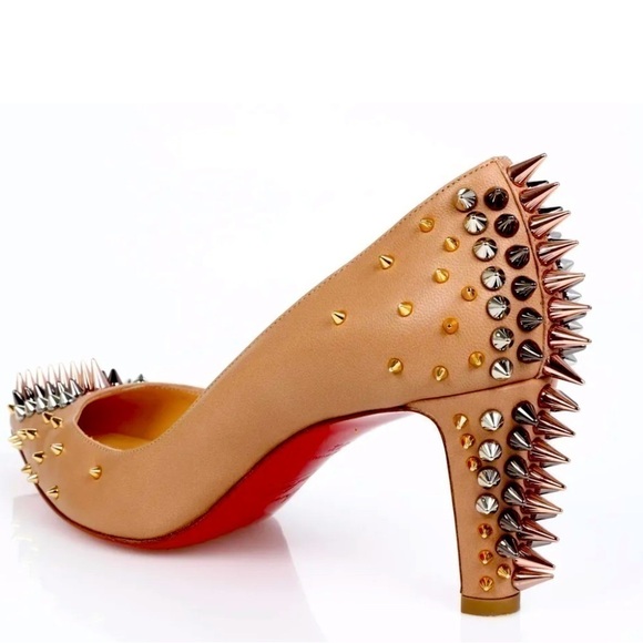 Christian Louboutin Dinosa multicolor 360 studded spikes, 70mm heel hight,EU37 - Picture 2 of 10